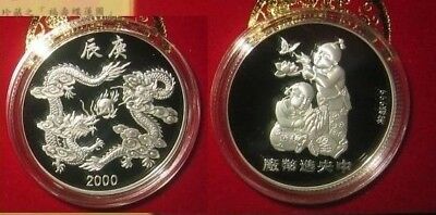 2000 Taiwan Millennium Yr.DRAGON Proof silver coin with COA & BOX - Fresh Stock Dated February 2026
