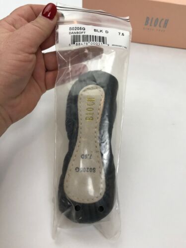 Bloch Dance Toddler 7.5D Dansoft Full Sole Leather Ballet Slipper Shoe Black New - Fresh Stock Dated February 2026