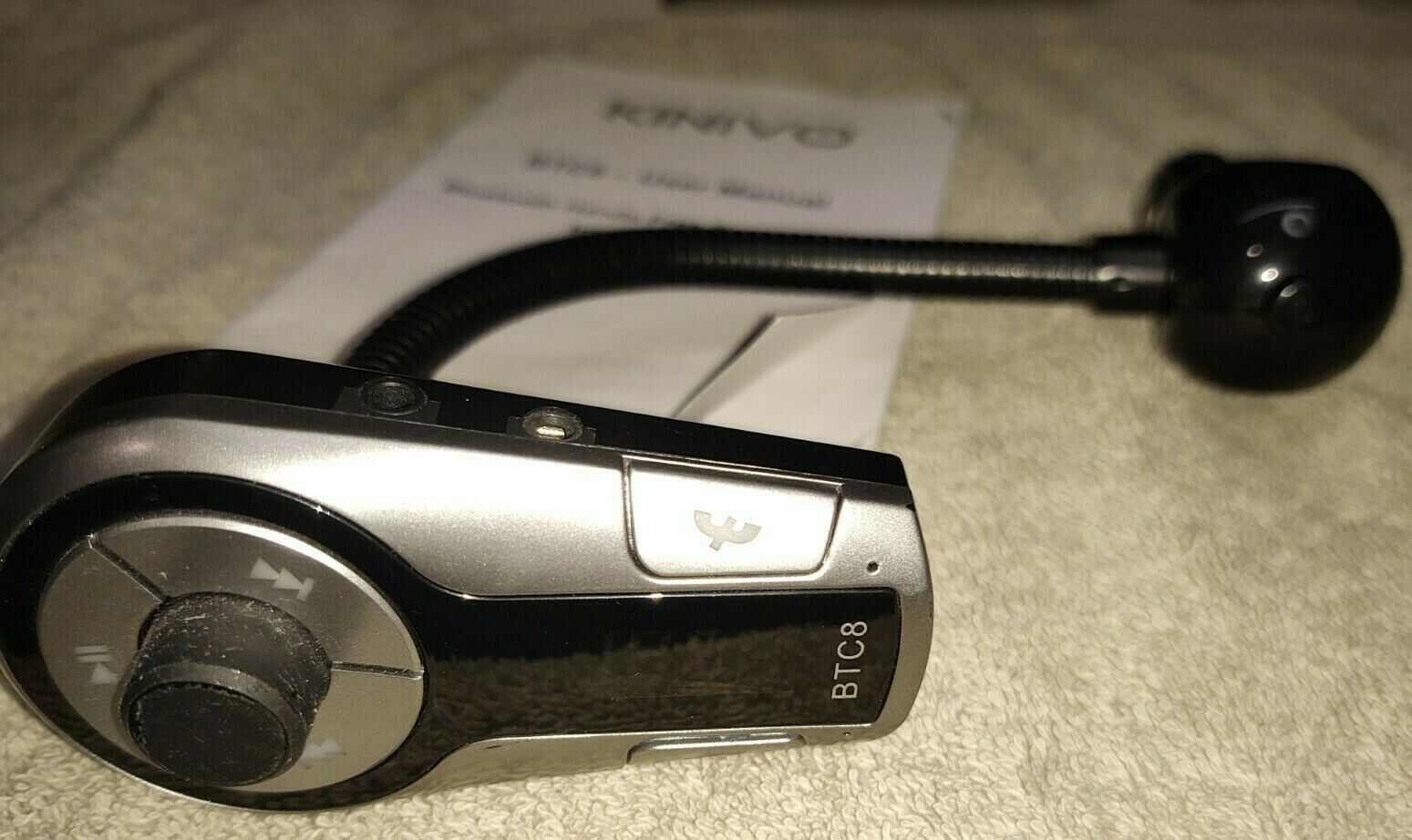 KINIVO BTC8 handsfree auto BLUE TOOTH Receiver FM Transmitter adapter phone musi - Fresh Stock Dated December 2025