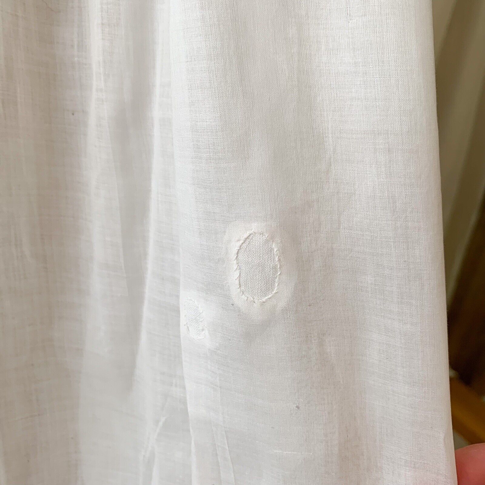 Victorian Edwardian White Organdy Petticoat Slip Skirt with Lace Trim - Fresh Stock Dated March 2026