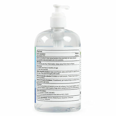 [6-PACK] Kleen-IT Advanced 75% Alcohol Ethyl Gel CDC FDA Sanitizer 16.9 oz x 6 - Fresh Stock Dated February 2026