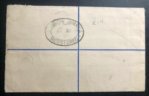 1932 Port Antonio Jamaica Registered Letter Cover To London England - Fresh Stock Dated December 2025