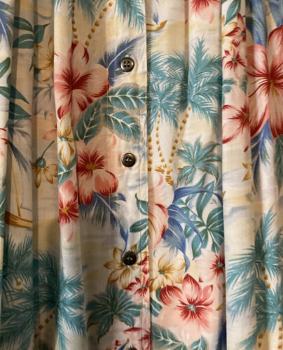 Susan Bristol Button Front Maxi Skirt Tropical Print Size 8 Preowned - Fresh Stock Dated February 2026