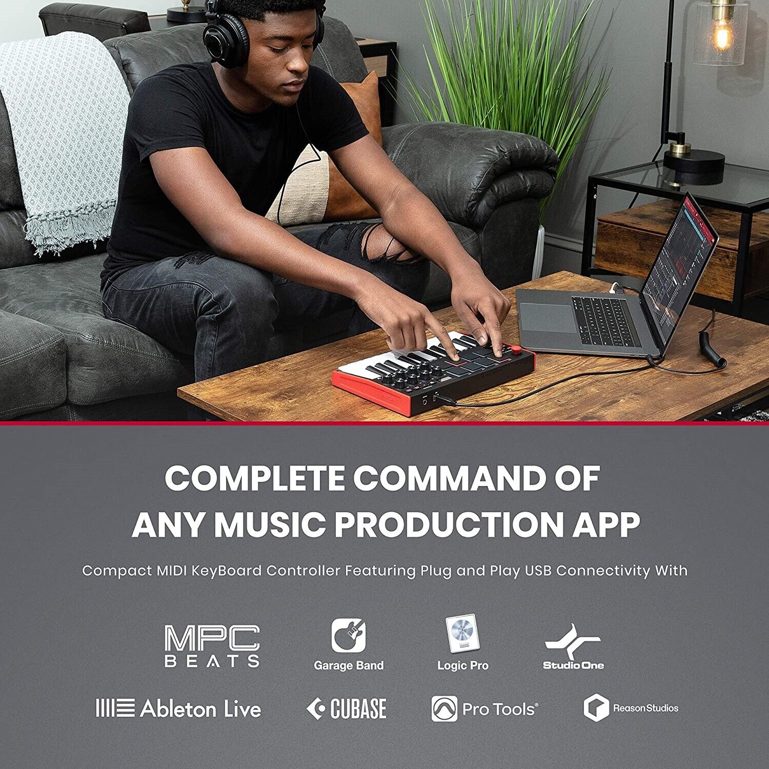 USB MIDI Keyboard Controller Professional Beat Maker Mini Music Production MPC - Fresh Stock Dated February 2026