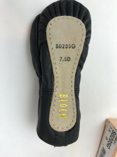 Bloch Dance Toddler 7.5D Dansoft Full Sole Leather Ballet Slipper Shoe Black New - Fresh Stock Dated February 2026