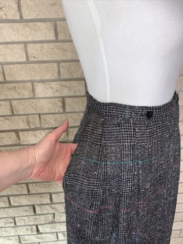 Vtg Catcher Women’s Plaid/Tweed Rayon Blend Skirt Side Pockets Size 6 Retro - Fresh Stock Dated February 2026