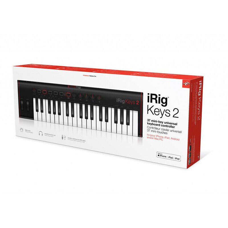 IK Multimedia iRig Keys 2 MIDI Keyboard Controller w/ 37 Mini Keys - Fresh Stock Dated February 2026