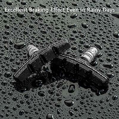 4pcs Premium Bike Brake Pads, Mountain & Road Bicycle V-Brake Pad Blocks Kit - Fresh Stock Dated February 2026