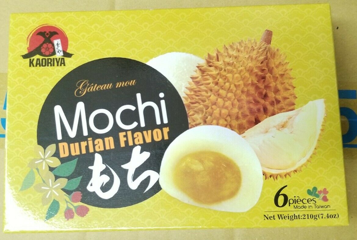 Mochi Durian flavor Daifuk Mochi Japanese Rice Cake Dessert SHIP FROM USA - Fresh Stock Dated December 2025