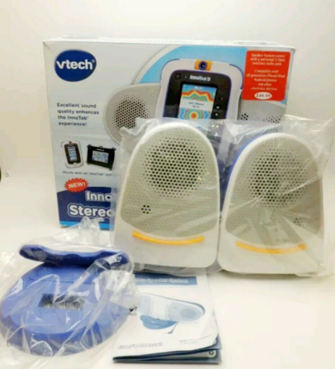 New VTech InnoTab 2/2S/3/3S Stereo Speaker System Model 80-211200~New in Box - Fresh Stock Dated February 2026