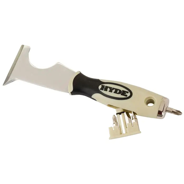 Hyde Tools 06920 Maxxgrip Pro 10-IN-1 Painter's Tool with HH and 4 Screw Bits - Fresh Stock Dated February 2026