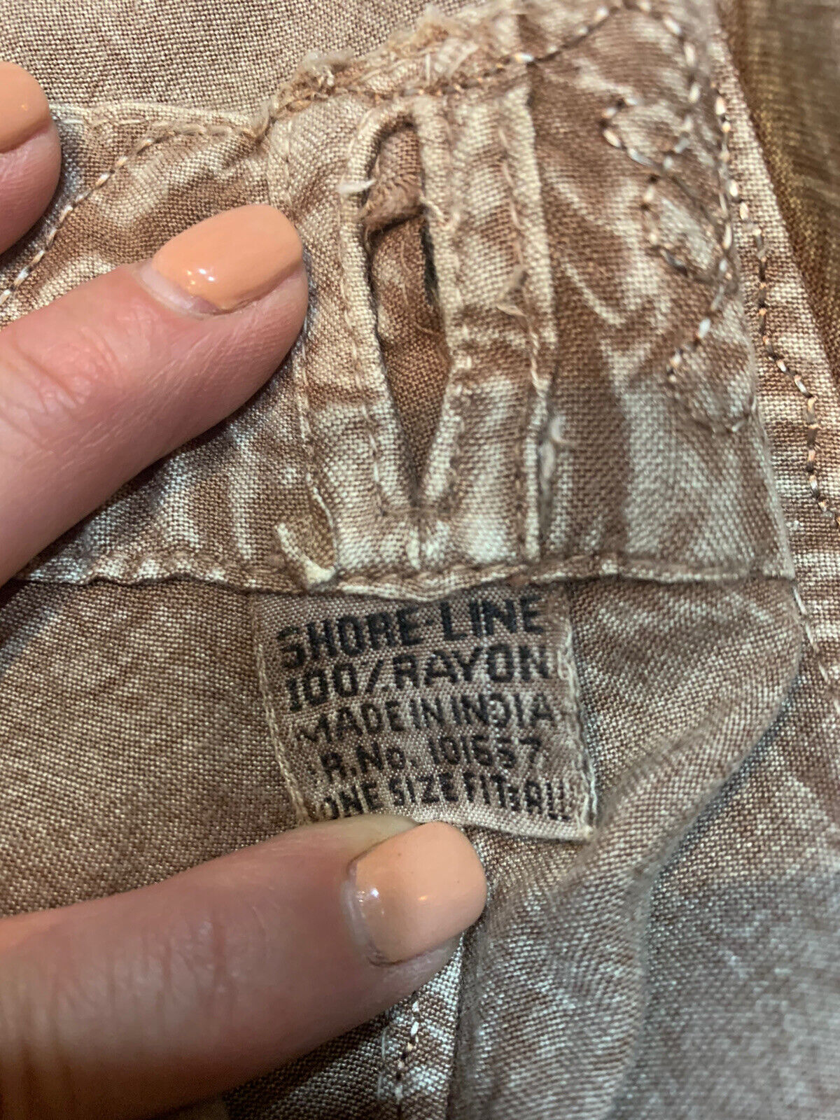 Shore Line NEW Beige 2-Piece Wrap Embroidered Skirt & Halter Top One Size - Fresh Stock Dated March 2026