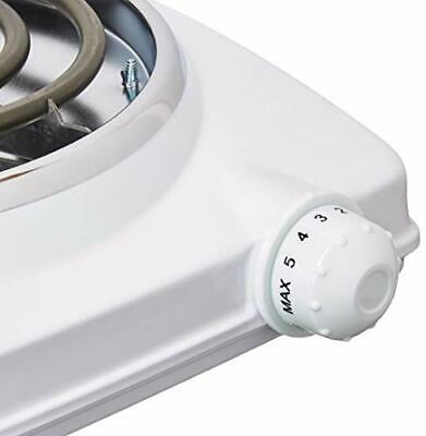 Brentwood TS-322 1000w Single Electric Burner White - Fresh Stock Dated February 2026