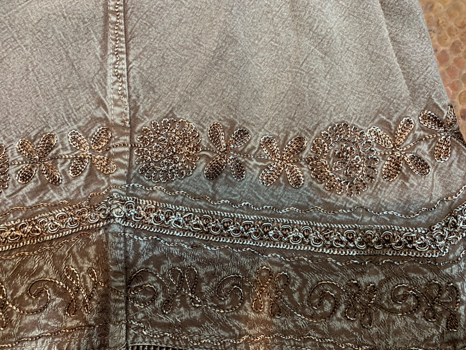 Shore Line NEW Beige 2-Piece Wrap Embroidered Skirt & Halter Top One Size - Fresh Stock Dated March 2026