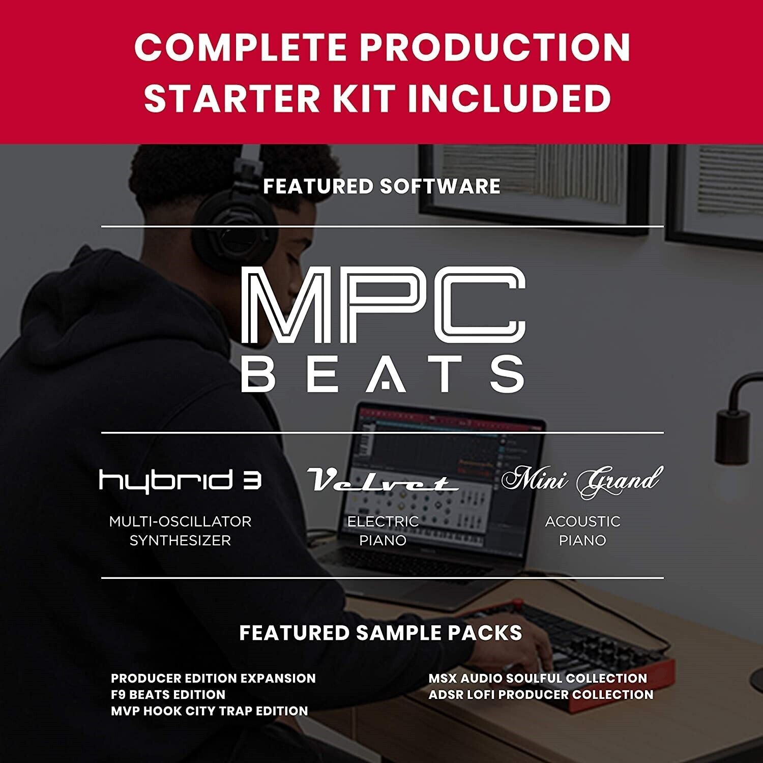 USB MIDI Keyboard Controller Professional Beat Maker Mini Music Production MPC - Fresh Stock Dated February 2026