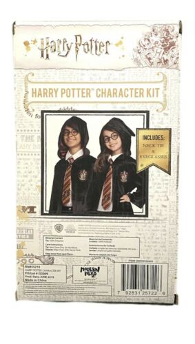 Harry Potter Character Costume Gryffindor Accessories Kit w/ Necktie Eyeglasses - Fresh Stock Dated February 2026