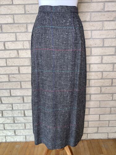 Vtg Catcher Women’s Plaid/Tweed Rayon Blend Skirt Side Pockets Size 6 Retro - Fresh Stock Dated February 2026