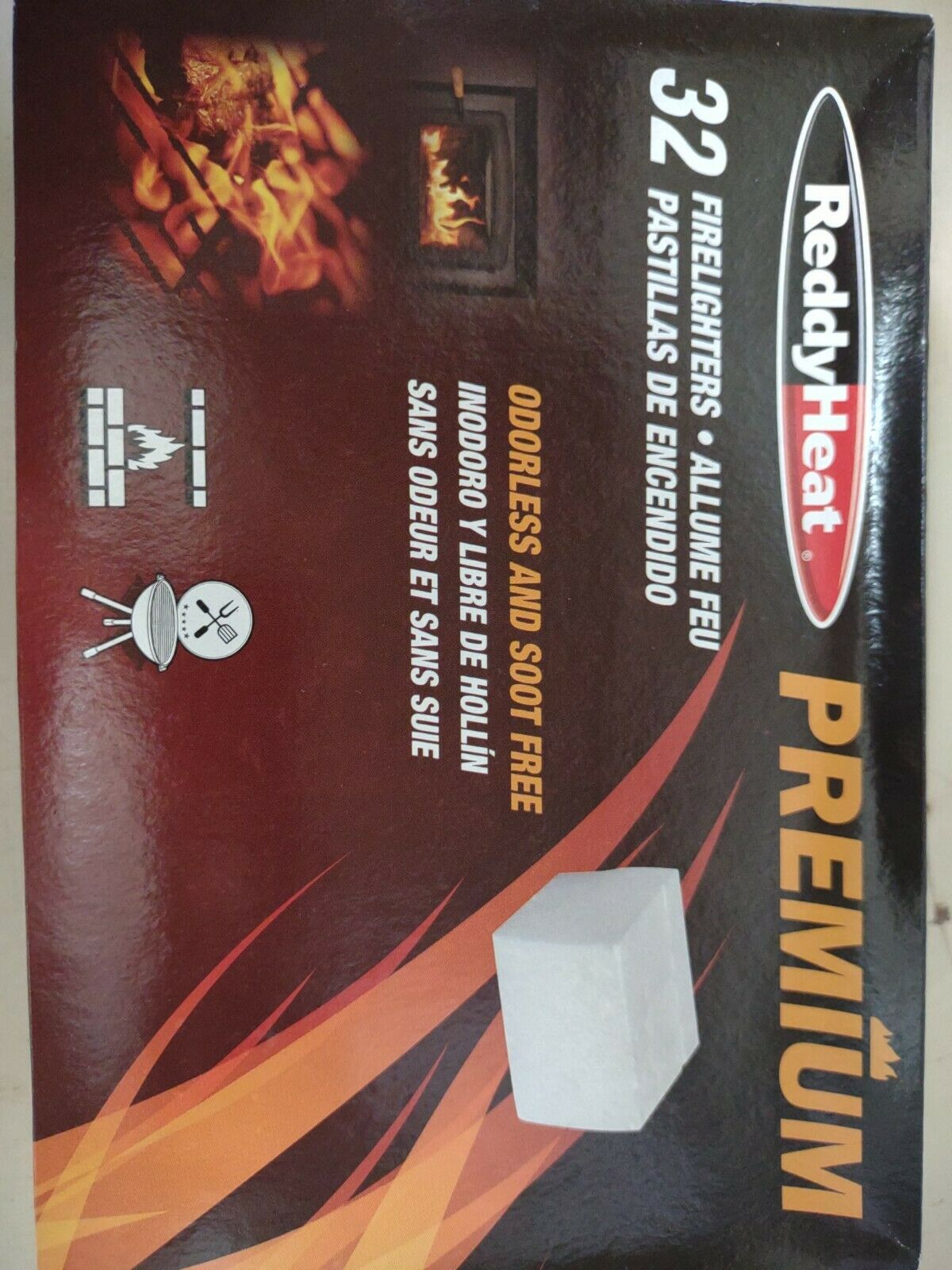 (2pk) 32 PCS premium firelighter firestarter cubes  Grill BBQ Charcoal Burns Wet - Fresh Stock Dated February 2026