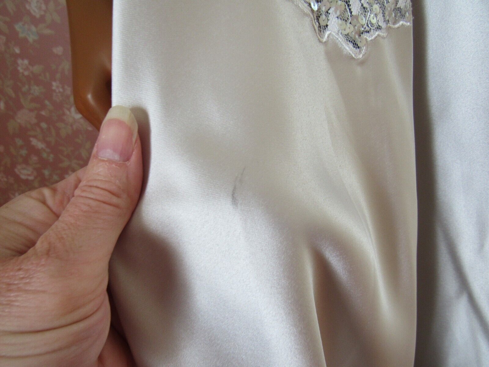 Vintage Women's Rimini Full Length Circle Skirt Silver Sequin Hong Kong Size 6 - Fresh Stock Dated March 2026