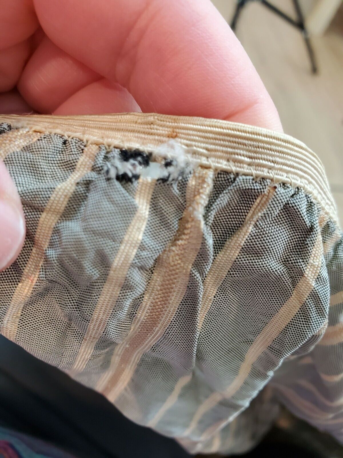 Authentic Vintage 1950s Homemade Metallic Gray Taffeta Skirt w/ Crinoline Size S - Fresh Stock Dated March 2026