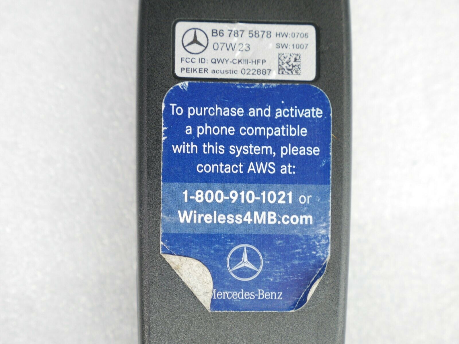 ☑️ OEM MERCEDES BENZ BLUETOOTH ADAPTER PHONE CRADLE INTERFACE MODULE B67875878 - Fresh Stock Dated February 2026