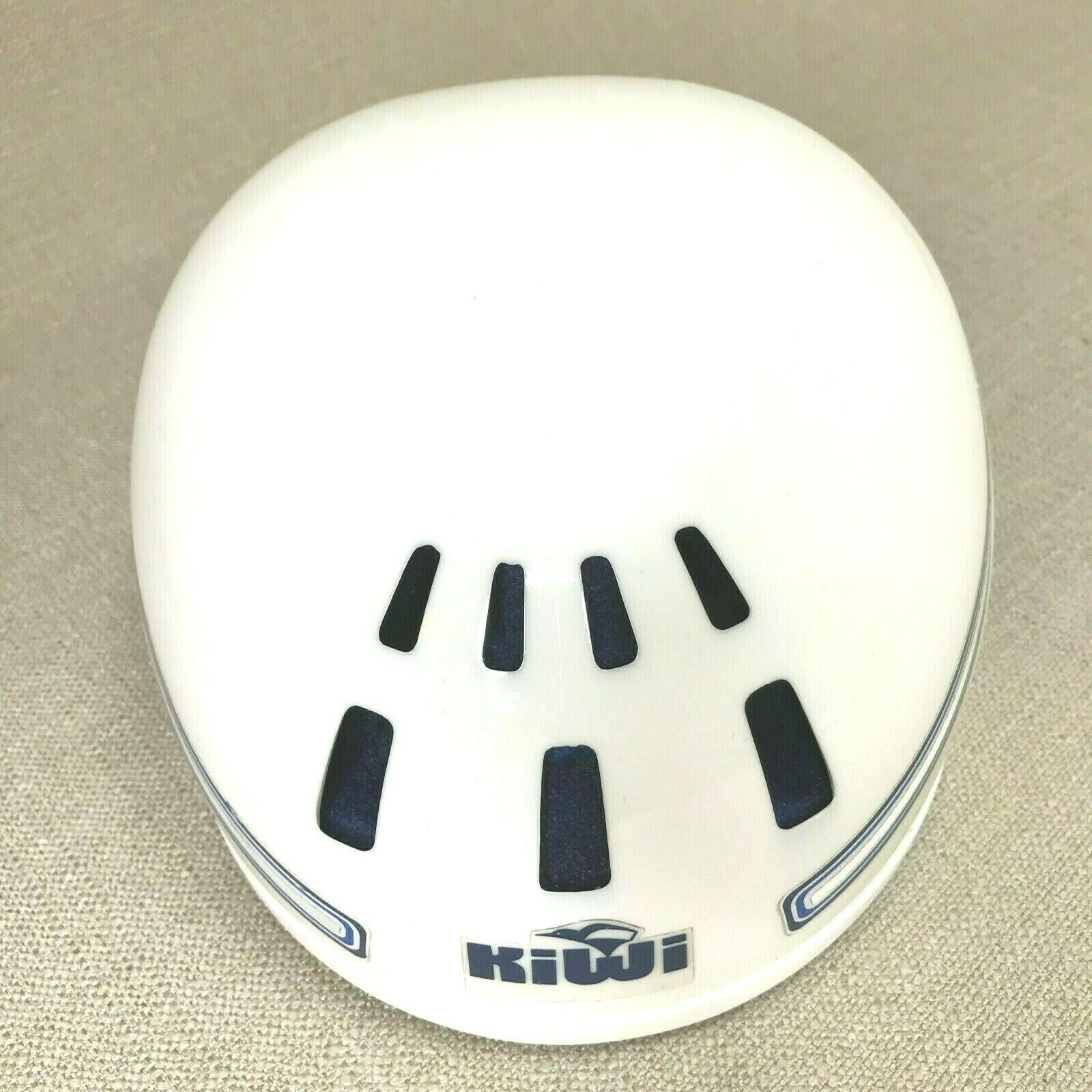 Vintage Kiwi K2 Bike Bicycle Helmet Swiss Made Size L White, with Box - Fresh Stock Dated December 2025