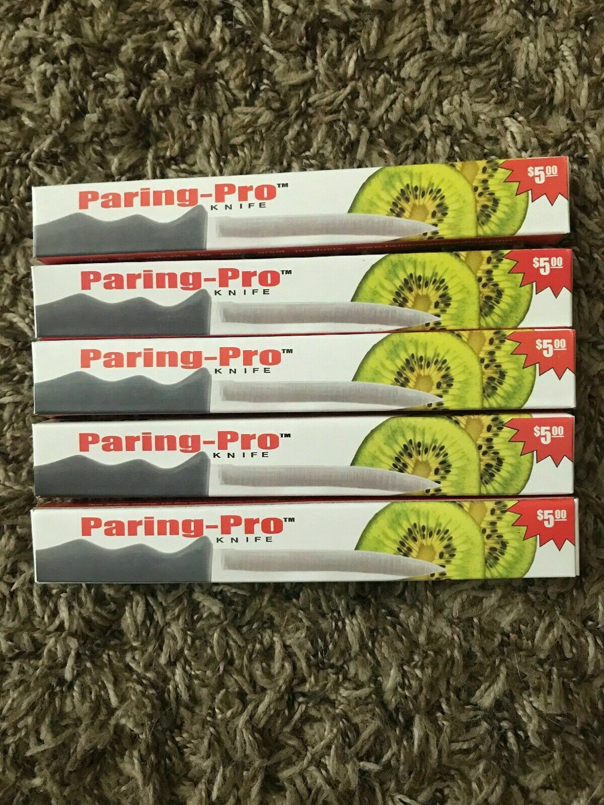 5 New Forever Sharp Surgical Stainless Steel Pairing Knives - Fresh Stock Dated December 2025