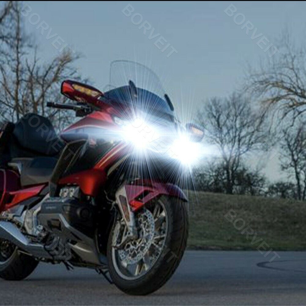 2x H7 6000K White LED Headlight Bulbs Kit For Kawasaki Ninja 650R 2006-2020 - Fresh Stock Dated February 2026