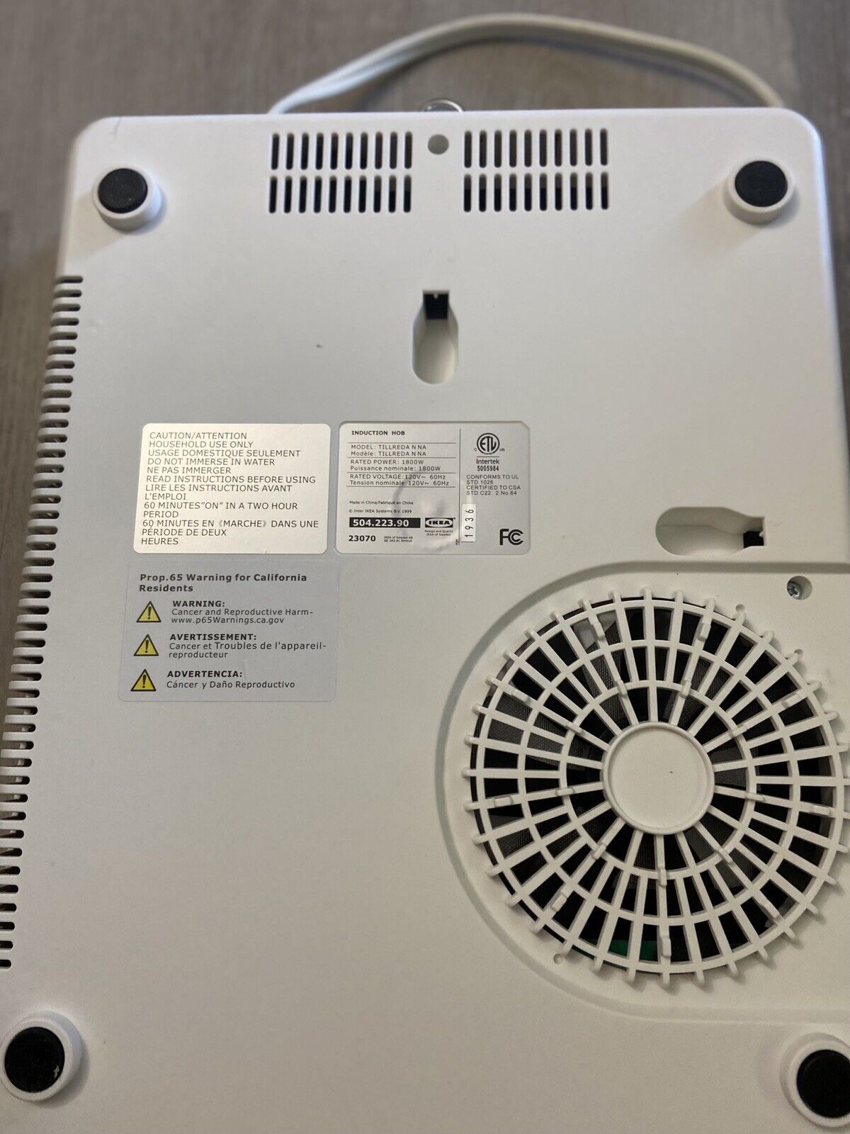 IKEA TILLREDA Portable Induction Hob Cooktop 53070 - Fresh Stock Dated February 2026