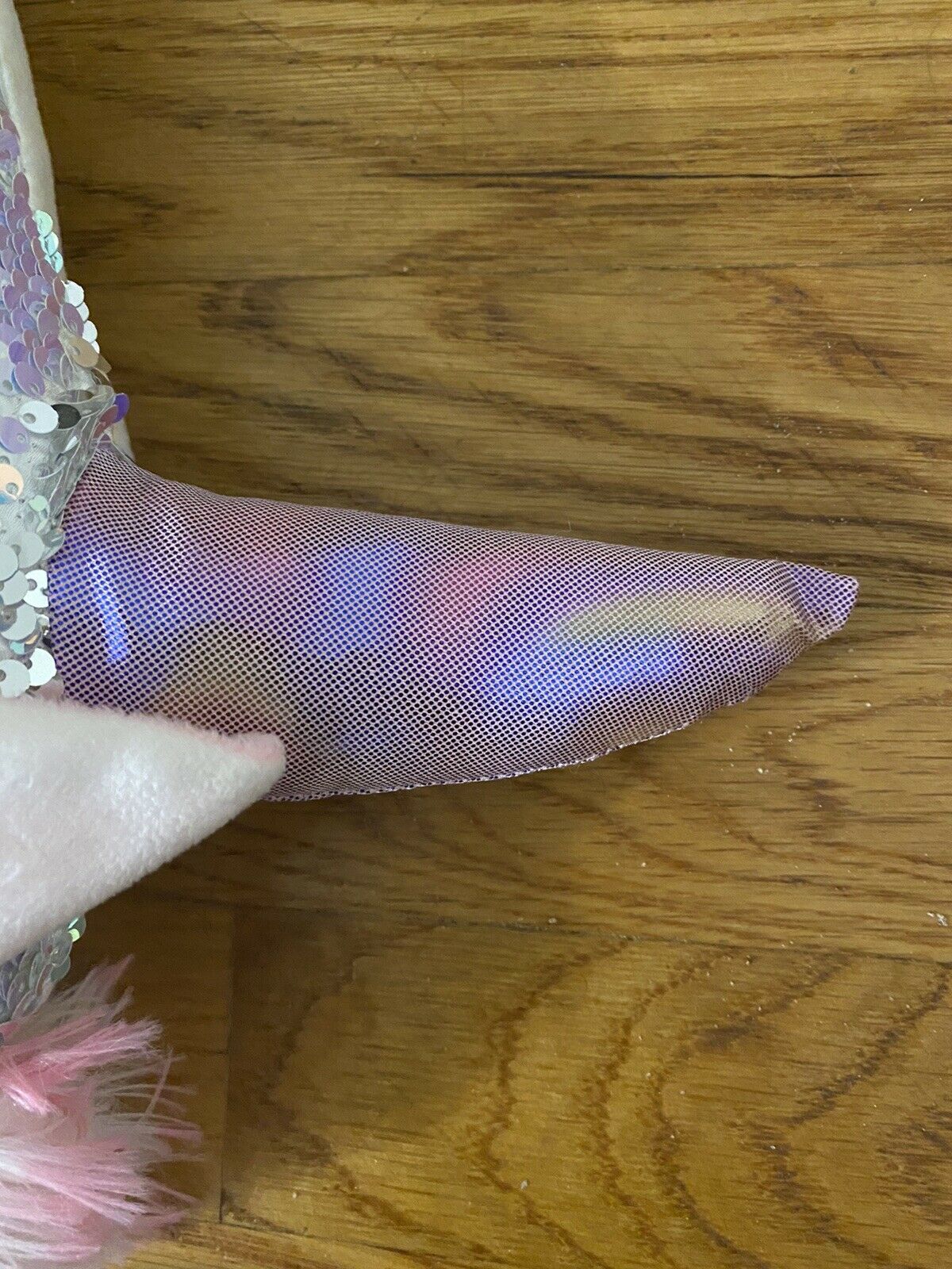 18 inches White and pink unicorn Iridescent sequin pillow - Fresh Stock Dated February 2026