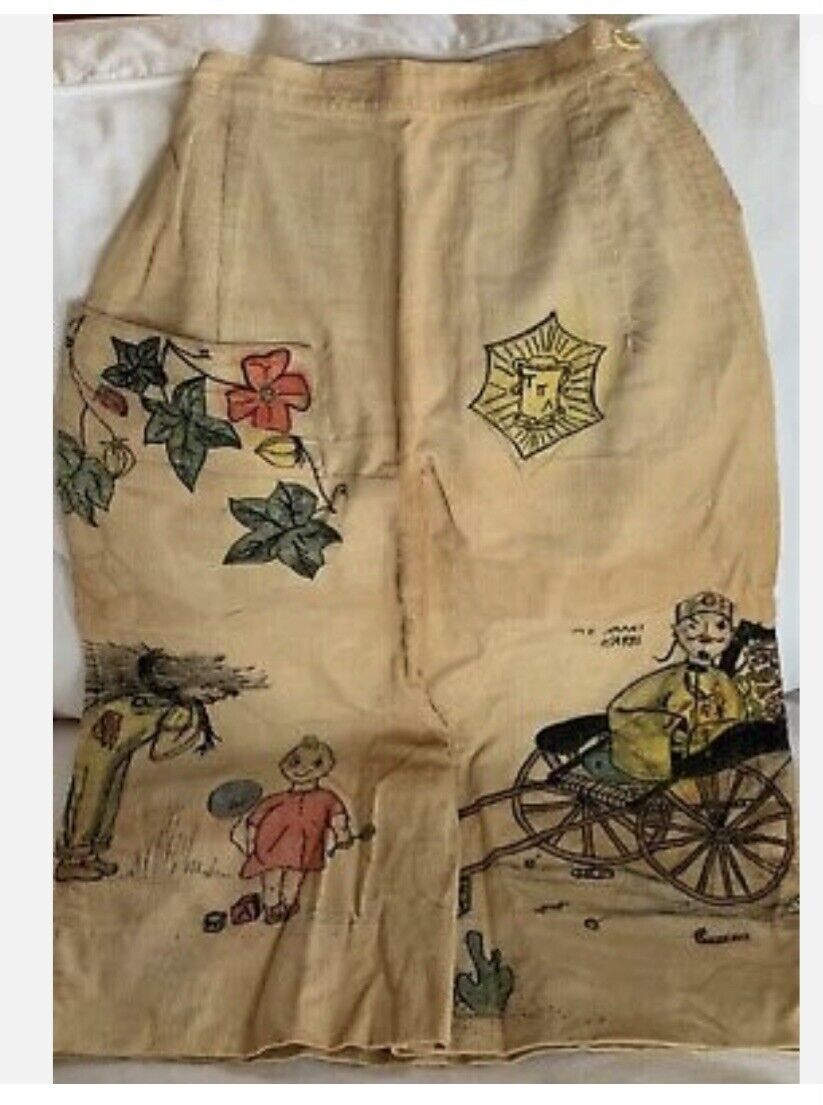 VINTAGE 1956 MARION GIANTS HIGH SCHOOL INDIANA SENIOR CORDS SKIRT ALL ORIGINAL - Fresh Stock Dated March 2026