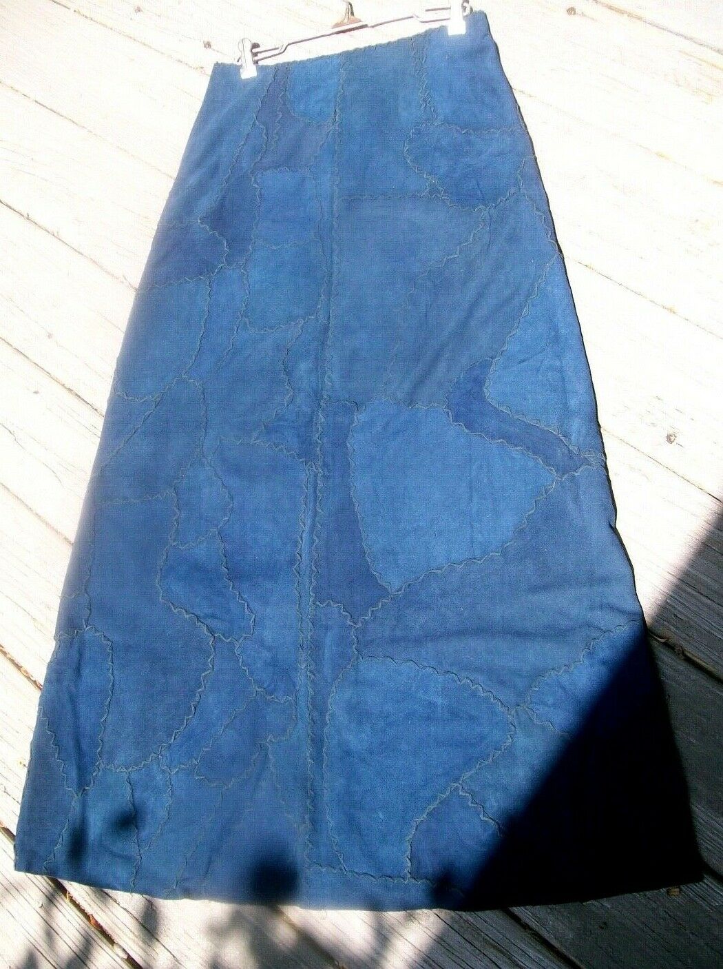 Leather Skirt Hippie Western Boho Mexico ropa de piel NOS c.1970's vintage - Fresh Stock Dated February 2026