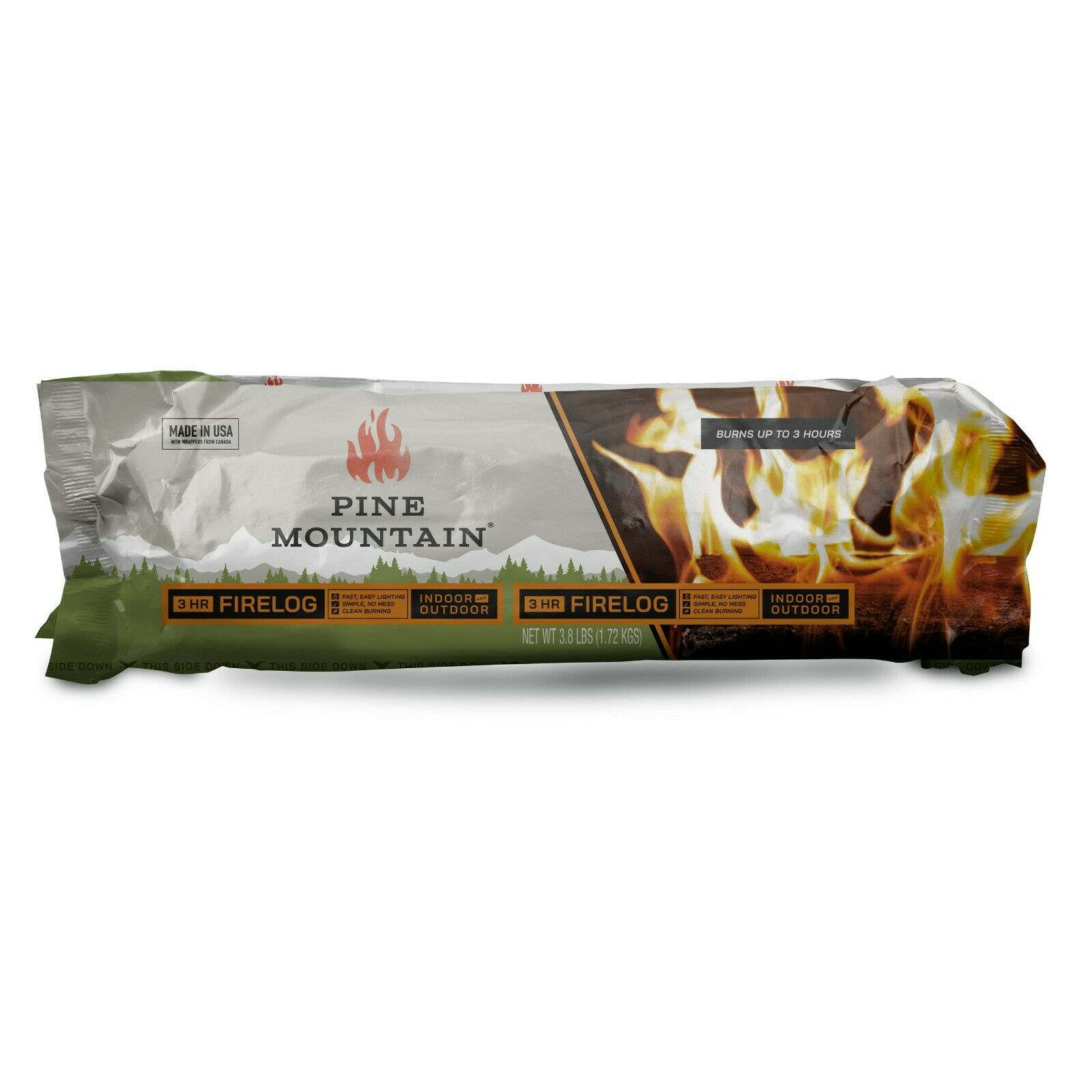Pine Mountain Traditional 3 Hour Easy Starter Long Burning Firelogs Pack Of 6 - Fresh Stock Dated December 2025