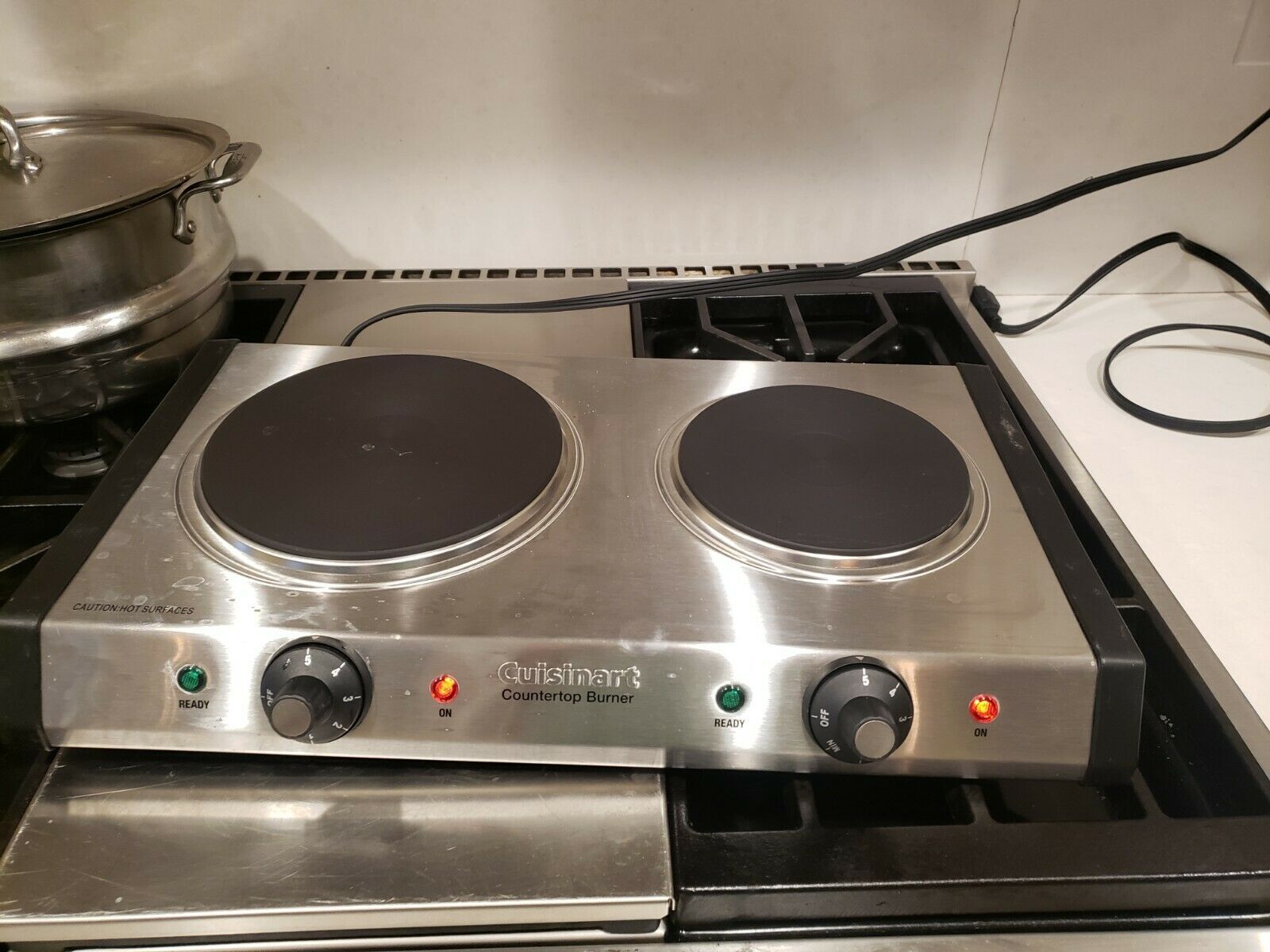 Cuisinart CB-60P1 Double Burner - Silver/Black - Fresh Stock Dated December 2025