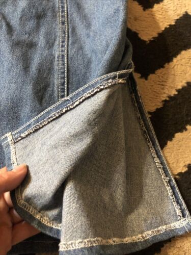 Vintage 90s Denim Button Down Skirt Contempo Casuals Nada Nuff Size 3 Petite - Fresh Stock Dated March 2026