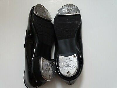 BLACK CAPEZIO TAP DANCE SHOES Mary Jane elastic strap girls 1.5 M - Fresh Stock Dated December 2025