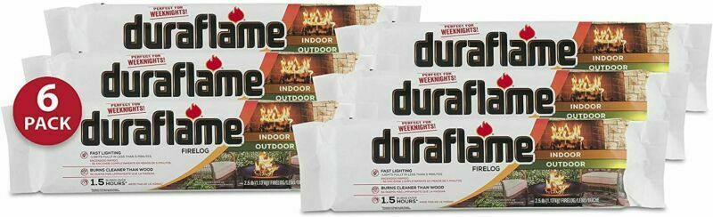 duraflame 2.5lb 1.5-hr Firelog, 6 pack - Fresh Stock Dated December 2025