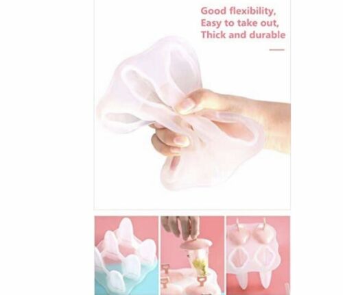 New Set Of 3 Silicone Popsicle Molds With 6 Cavity BPA Free - Fresh Stock Dated December 2025