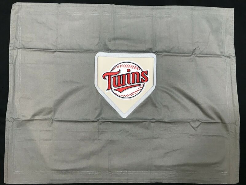 Pottery Barn PB Teen Set/2 Gray Minnesota Twins MLB Patch Standard Shams - Fresh Stock Dated December 2025