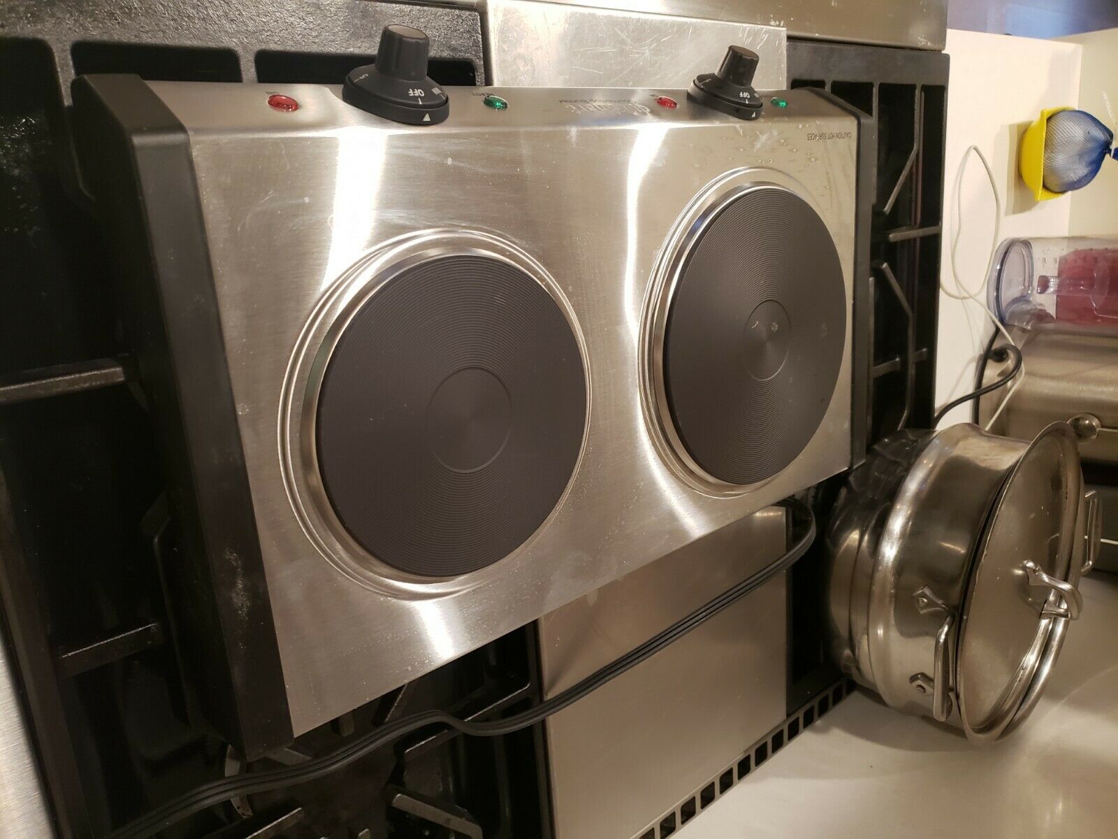 Cuisinart CB-60P1 Double Burner - Silver/Black - Fresh Stock Dated December 2025