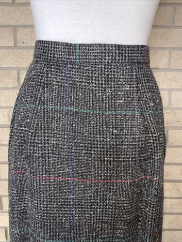 Vtg Catcher Women’s Plaid/Tweed Rayon Blend Skirt Side Pockets Size 6 Retro - Fresh Stock Dated February 2026