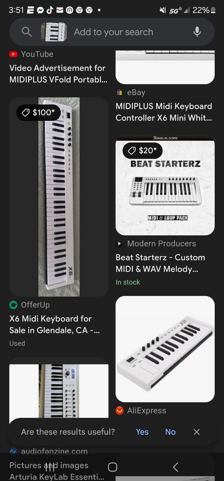 midiplus X6 mini -Key Controller, white - Fresh Stock Dated February 2026