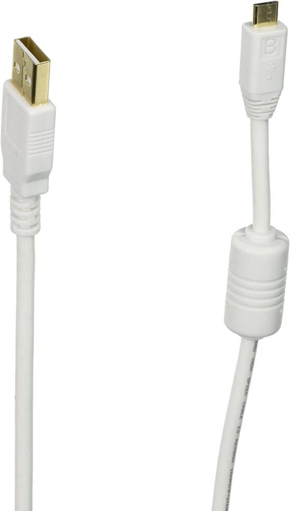 Monoprice USB 2.0 Cable - 15 Feet - White | Type-A Male to 15ft, - Fresh Stock Dated February 2026