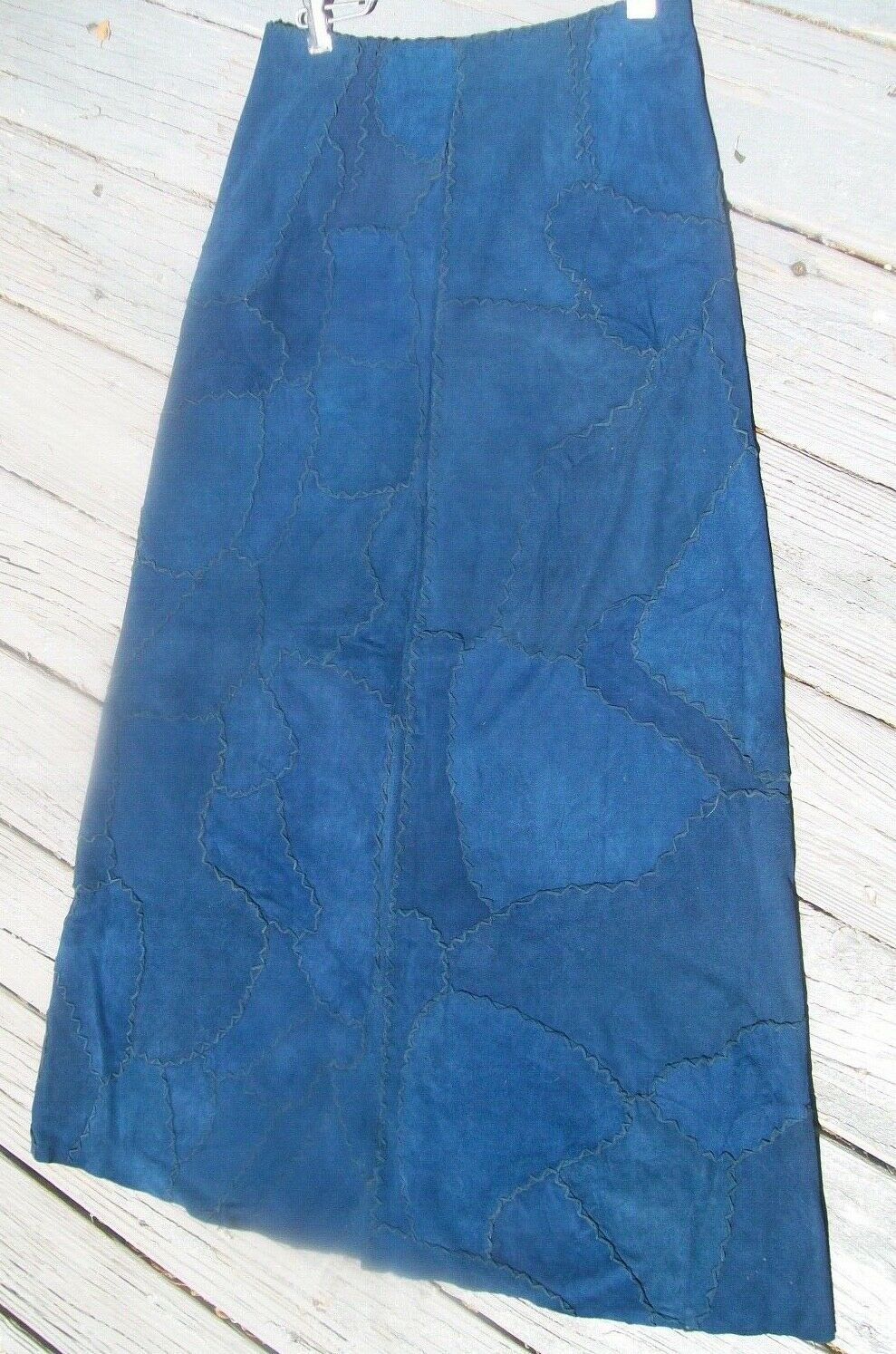 Leather Skirt Hippie Western Boho Mexico ropa de piel NOS c.1970's vintage - Fresh Stock Dated February 2026