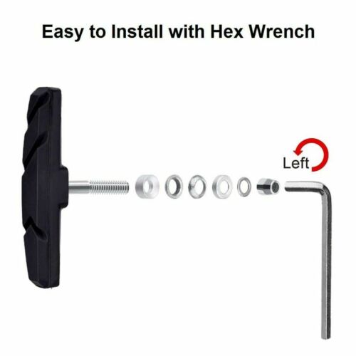 2/4X Bicycle Brake Pads Shoes 70mm V-brake For Mountain Bike VBrake MTB Cycling - Fresh Stock Dated December 2025