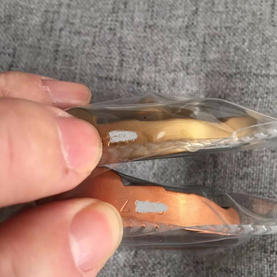 A Pair of China 50mm Brass and Copper Medals - Harmony Brings Wealth - Fresh Stock Dated February 2026