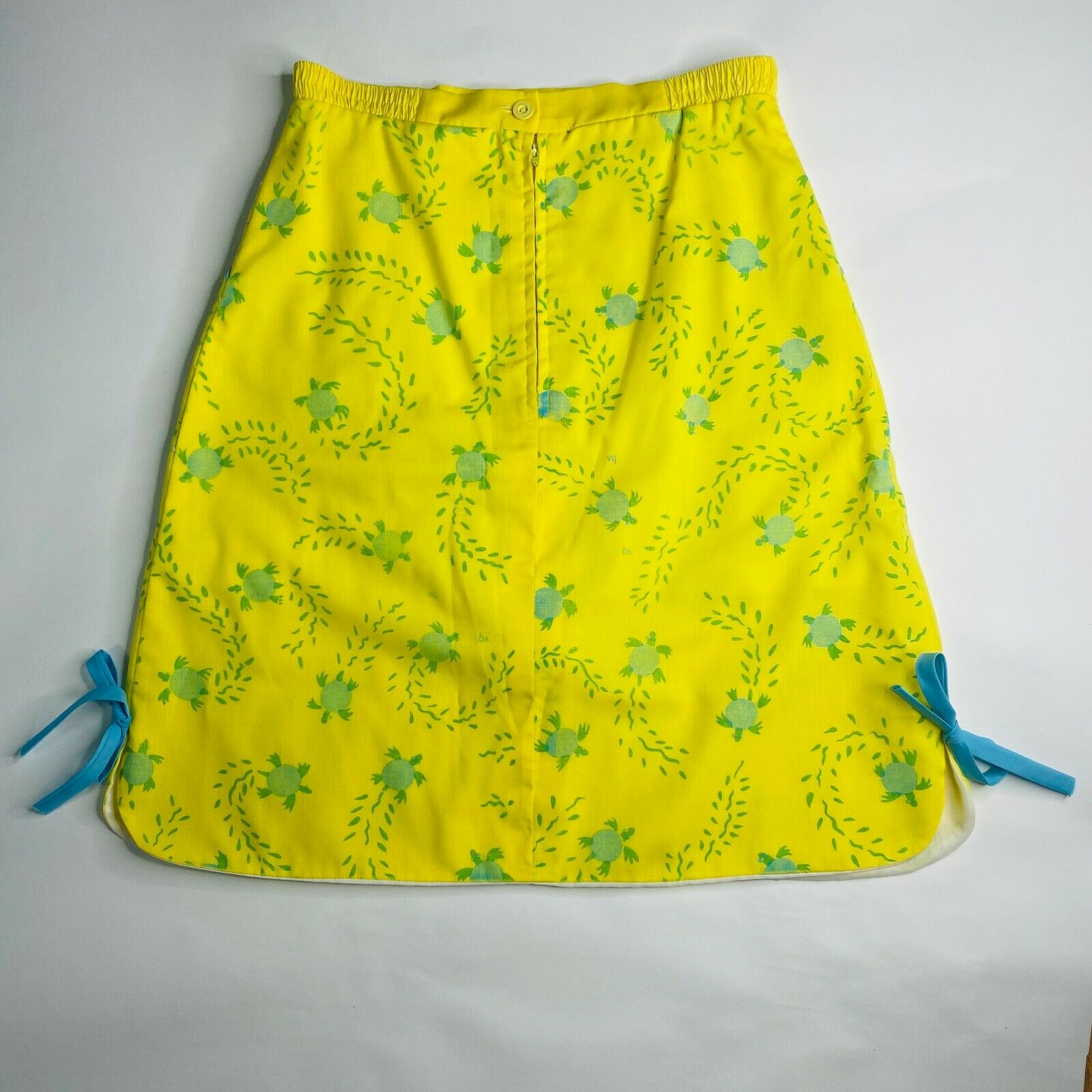 The Vested Gentress Womens Skirt Skort Vintage Yellow Green Turtle Blue Size 10 - Fresh Stock Dated February 2026