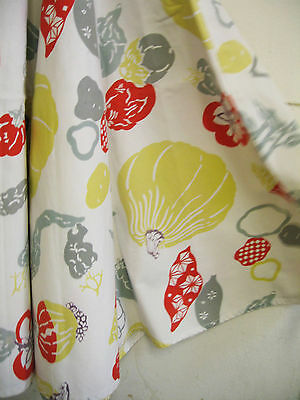 vintage 50's BOBBIE BROOKS circle skirt vegetable print great colors - Fresh Stock Dated February 2026