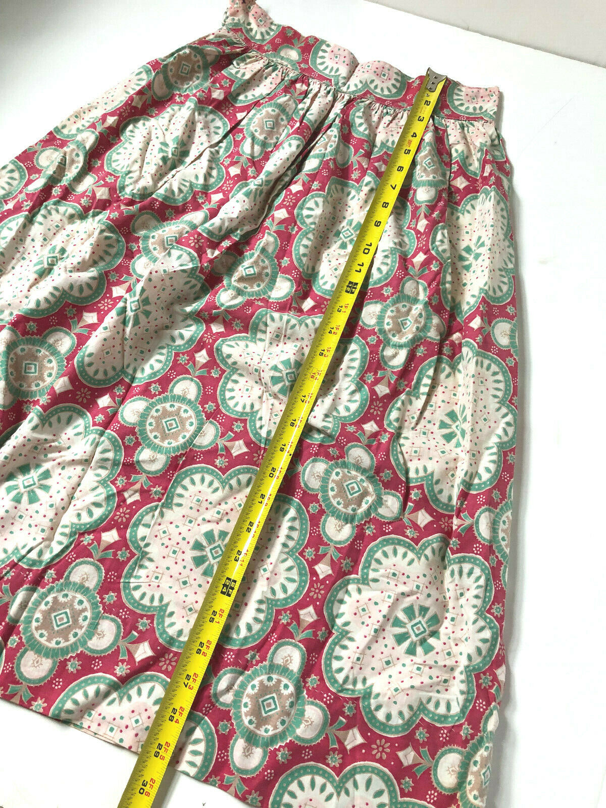 Vintage Leslie Ann 1950s Full Skirt Cotton Sz 4 13