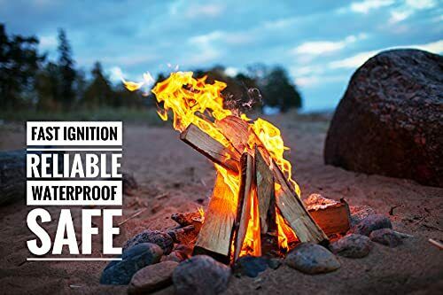 Fire Starter Natural Fast Lighting 50 Pieces Fire Pit Charcoal Starter Wood - Fresh Stock Dated December 2025